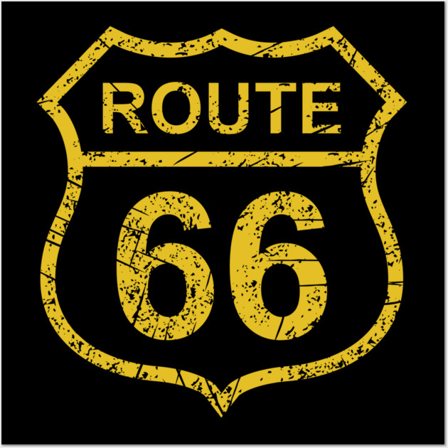 Route 66 Vintage Wall Art by Timeless Chaos