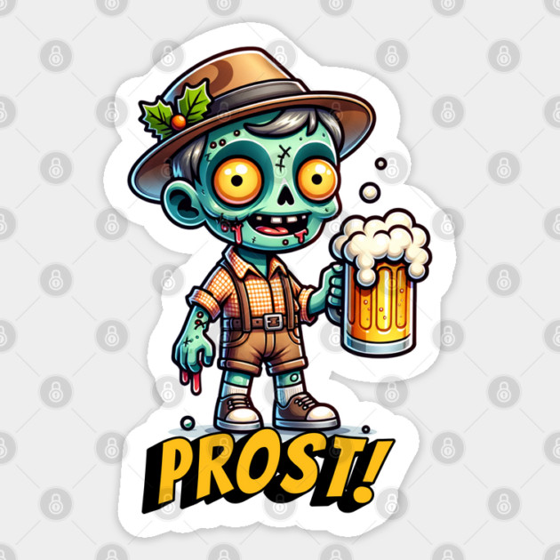 Oktoberfest Zombie Prost! Sticker by HolidayBug