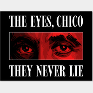 Scarface Tony Montana Eyes Posters and Art