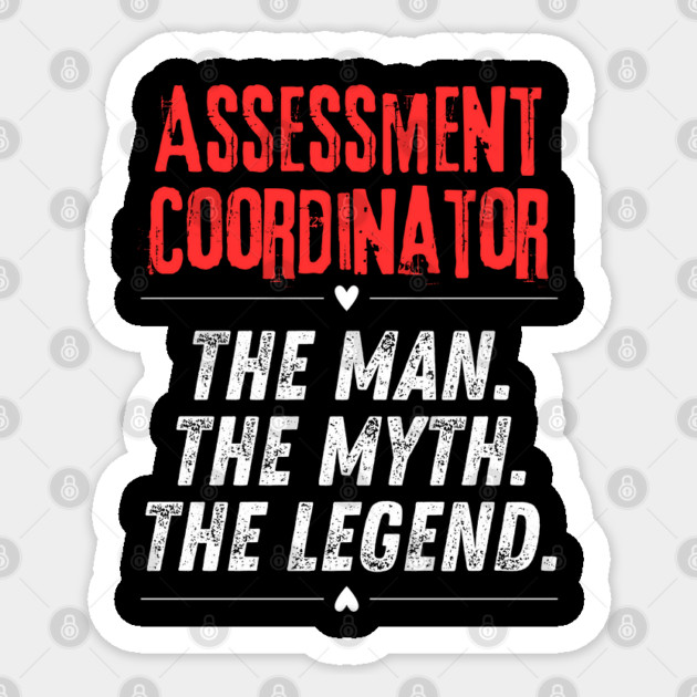 Assessment Coordinator Sticker by BlackMeme94