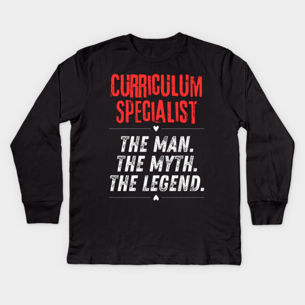 Curriculum Specialist Kids Long Sleeve T-Shirt by BlackMeme94
