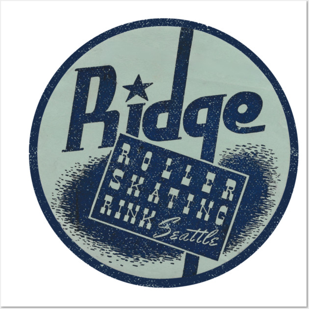 Vintage Roller Skating Seattle Wall Art by Timeless Chaos