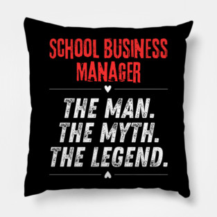 School Business Manager Pillow