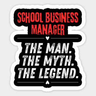 School Business Manager Sticker