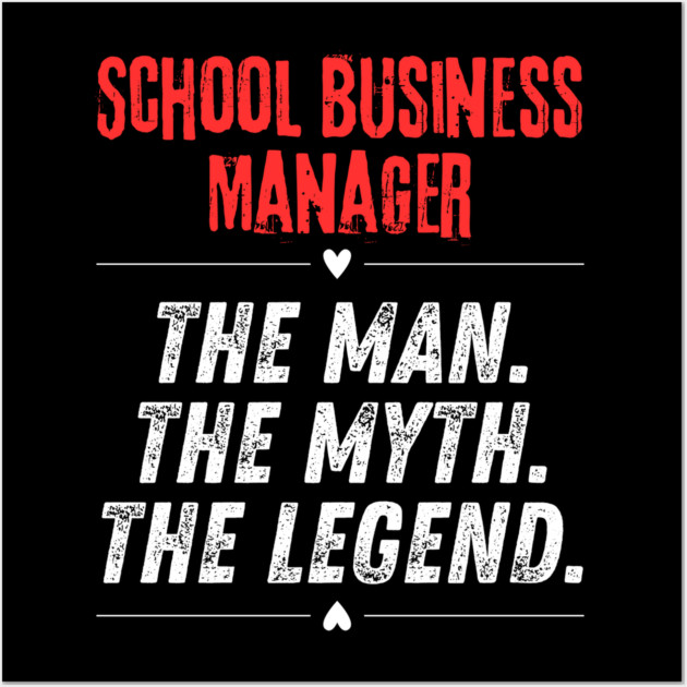 School Business Manager Wall Art by BlackMeme94