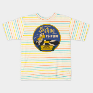 Vintage Roller Skating Arkansas Kids T-Shirt
