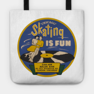Vintage Roller Skating Arkansas Tote