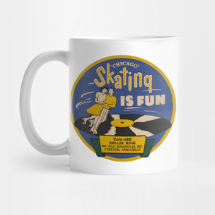 Vintage Roller Skating Arkansas Mug