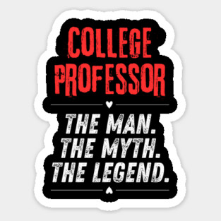 College Professor Sticker