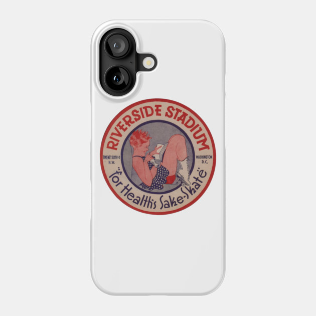Vintage Roller Skating Washington DC Phone Case by Timeless Chaos