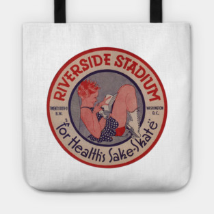 Vintage Roller Skating Washington DC Tote