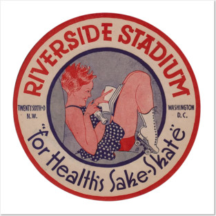 Vintage Roller Skating Washington DC Posters and Art