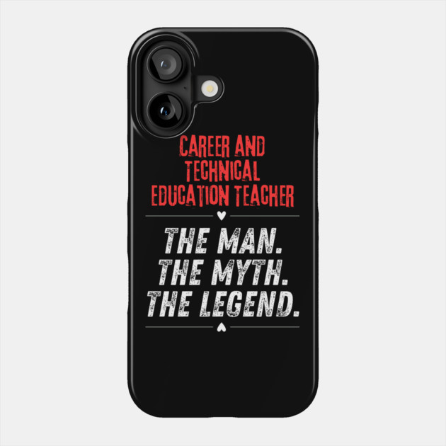 Career and Technical Education Teacher Phone Case by BlackMeme94