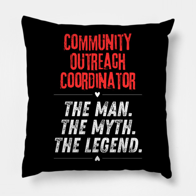 Community Outreach Coordinator Pillow by BlackMeme94