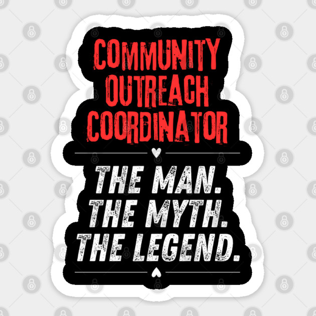 Community Outreach Coordinator Sticker by BlackMeme94