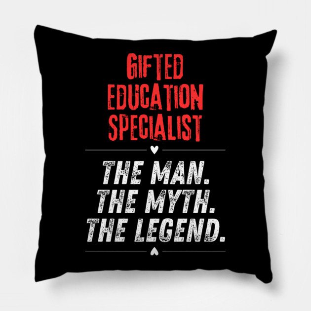 Gifted Education Specialist Pillow by BlackMeme94
