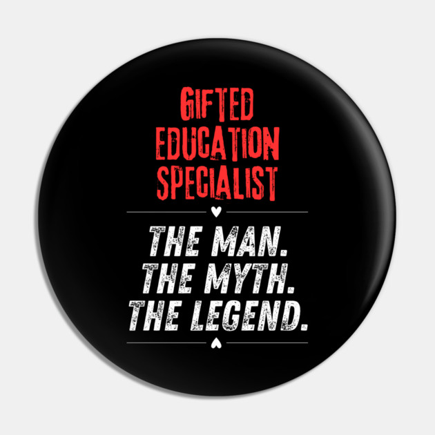 Gifted Education Specialist Pin by BlackMeme94