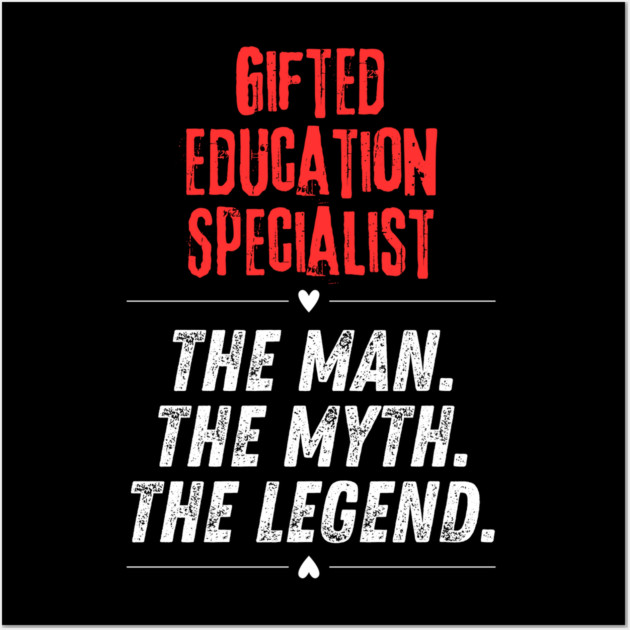 Gifted Education Specialist Wall Art by BlackMeme94