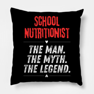 School Nutritionist Pillow