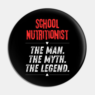 School Nutritionist Pin
