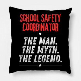 School Safety Coordinator Pillow