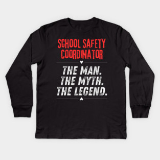School Safety Coordinator Kids Long Sleeve T-Shirt