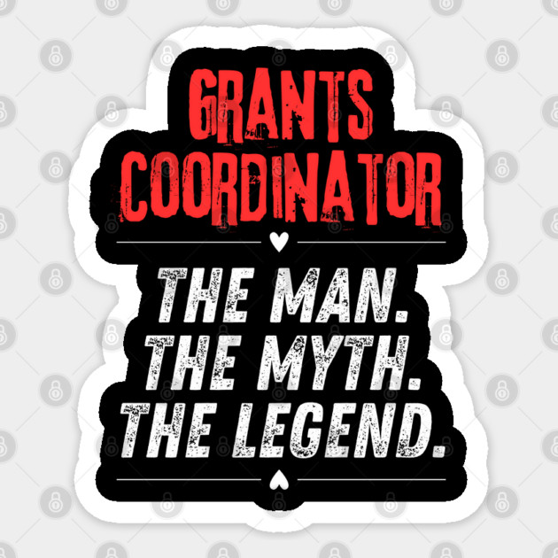 Grants Coordinator Sticker by BlackMeme94
