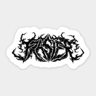 Frasier Metal Logo - Black Sticker