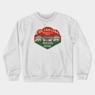 Vintage Roller Skating Mansfield Ohio Crewneck Sweatshirt