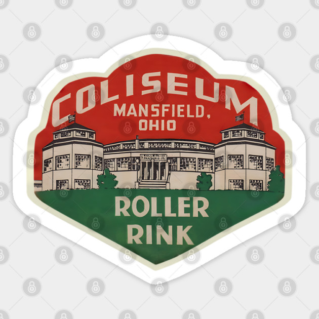 Vintage Roller Skating Mansfield Ohio Sticker by Timeless Chaos