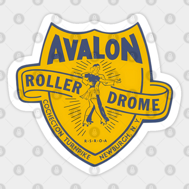 Vintage Roller Skating Newburgh New York Sticker by Timeless Chaos