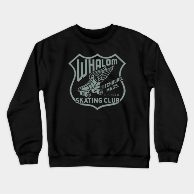 Vintage Roller Skating Fitchburg Massachusetts Crewneck Sweatshirt by Timeless Chaos