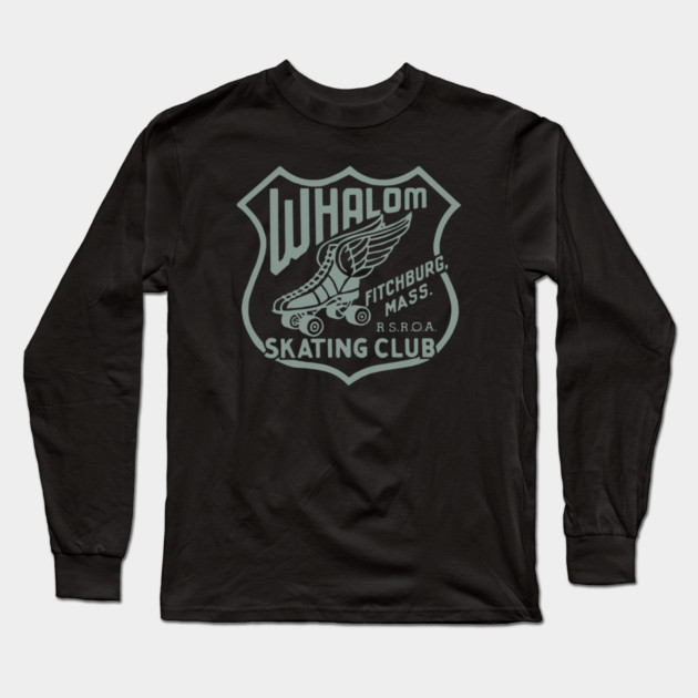 Vintage Roller Skating Fitchburg Massachusetts Long Sleeve T-Shirt by Timeless Chaos