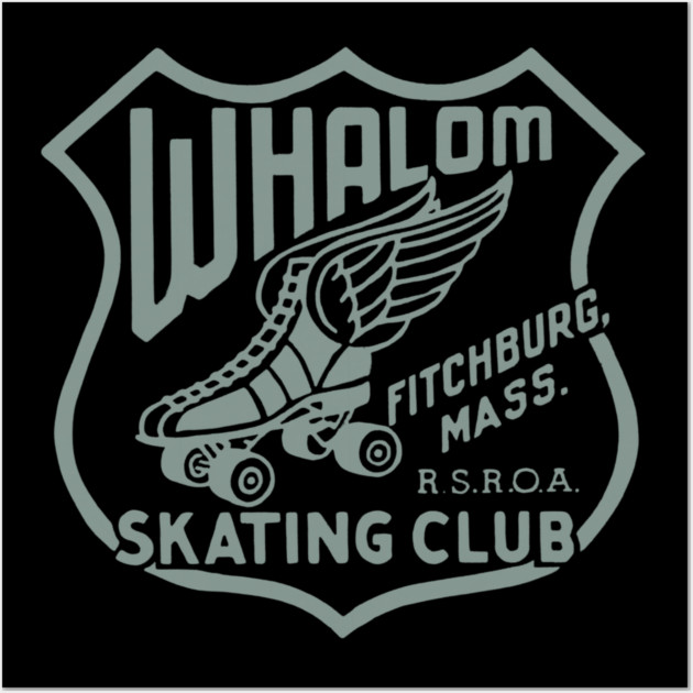 Vintage Roller Skating Fitchburg Massachusetts Wall Art by Timeless Chaos