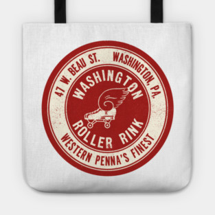 Vintage Roller Skating Washington Pennsylvania Tote