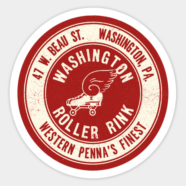 Vintage Roller Skating Washington Pennsylvania Magnet by Timeless Chaos