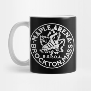 Vintage Roller Skating Brockton Massachusetts Mug