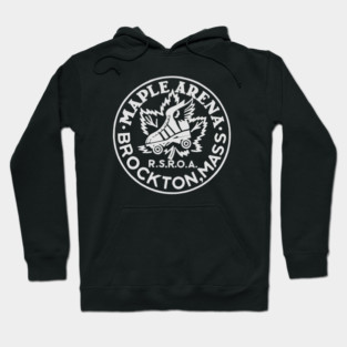 Vintage Roller Skating Brockton Massachusetts Hoodie