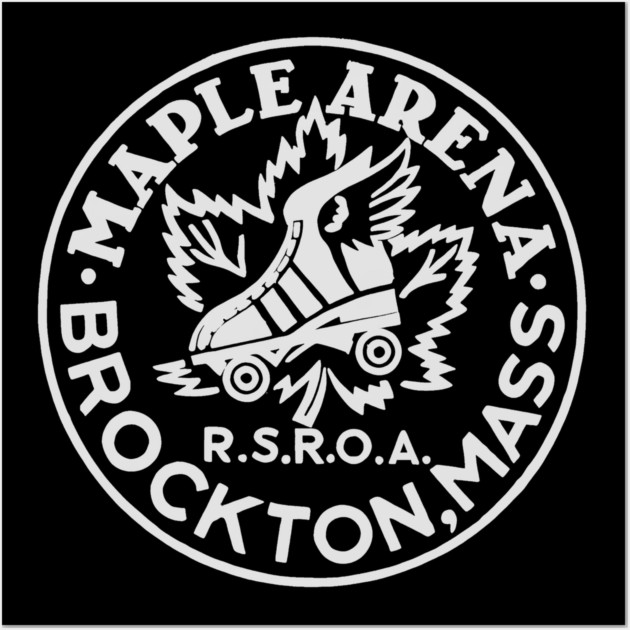 Vintage Roller Skating Brockton Massachusetts Wall Art by Timeless Chaos