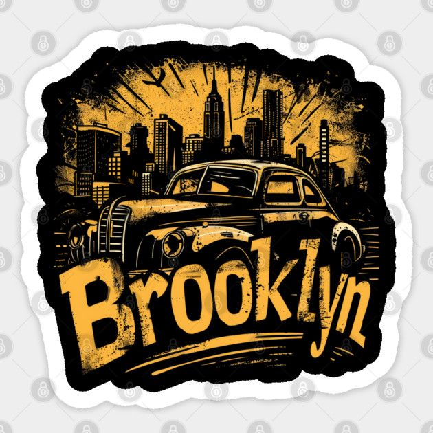 Brooklyn New York Vintage Sticker by Timeless Chaos
