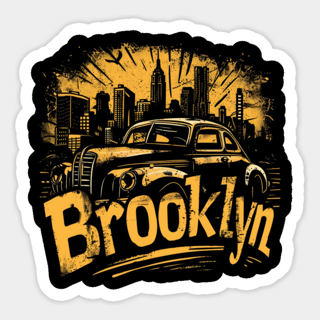 Brooklyn New York Vintage Magnet by Timeless Chaos