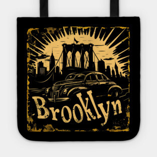 Brooklyn New York Vintage Gangster Tote