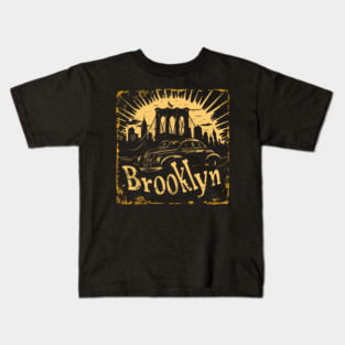 Brooklyn New York Vintage Gangster Kids T-Shirt