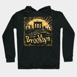 Brooklyn New York Vintage Gangster Hoodie