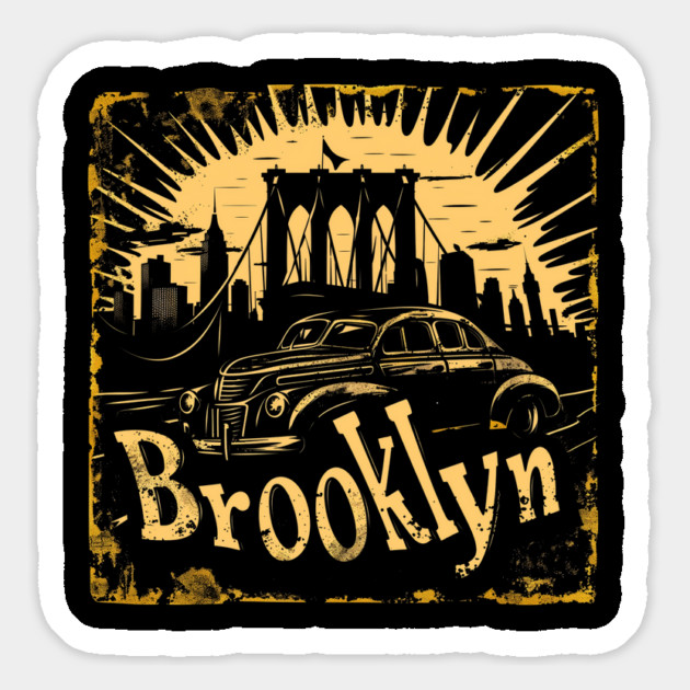 Brooklyn New York Vintage Gangster Magnet by Timeless Chaos