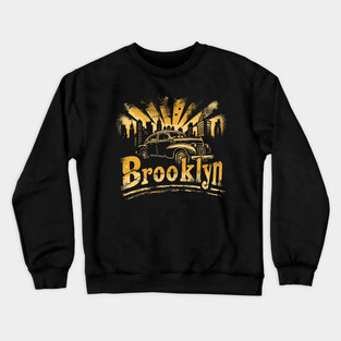 Brooklyn New York Vintage Gangster Crewneck Sweatshirt