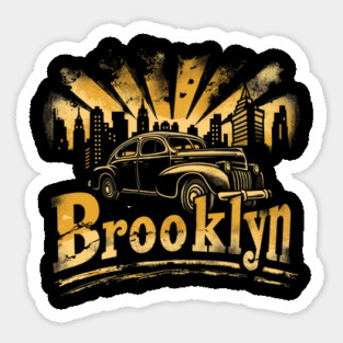 Brooklyn New York Vintage Gangster Sticker