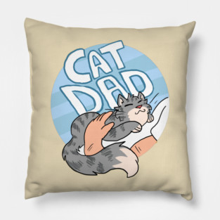 Cat Dad (Version 3) Pillow