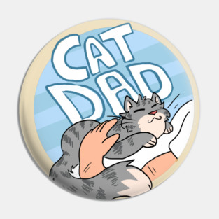 Cat Dad (Version 3) Pin