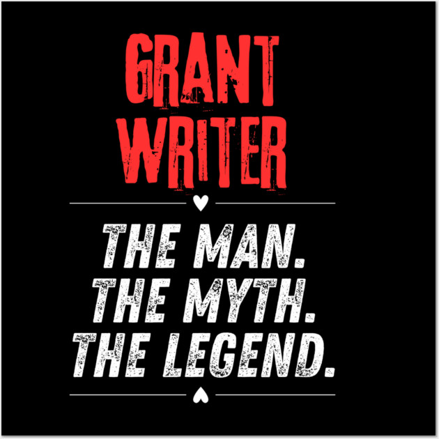 Grant Writer Wall Art by BlackMeme94